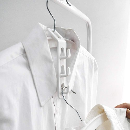 Cascading Clothes Hanger Hooks,Hanger Extender Clips,for Space Saving Multi-Function Cascading Connection Hooks,Cabinet Clothes Connection Folding Storage Clothes Rack Hanger(12pcs)