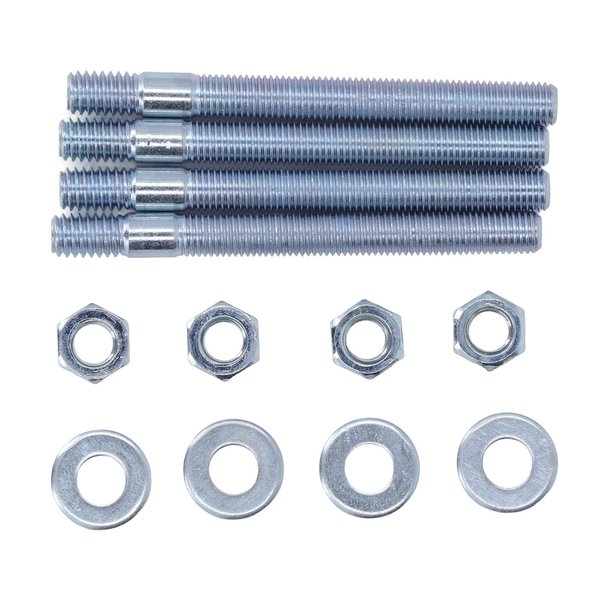 Carburetor Studs Set Carburetor Carburetor Mounting Stud Kit 3.5in Carburetor Studs Set Metal Carb Mounting Stud Kit with Spacers for 5/16in Threads Intake Manifold