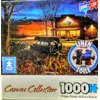 Canvas Collection 1000 Piece Puzzle Linen Texture Toile: Country Store at night