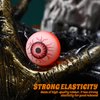 Ciieeo 10Pcs Halloween Eyeballs Glow in The Dark Bouncy Eyeballs Halloween Bouncy Balls for Party Supplies (Random Color, 32mm)