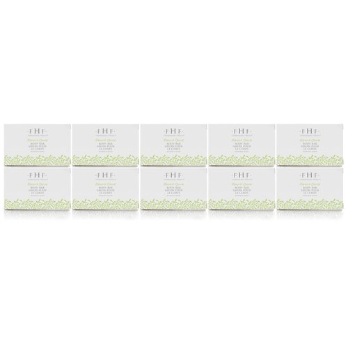 Fuzzion Farmhouse Fresh Harvest Green Botanical Body Bar Soap 1 Ounce - Set of 10