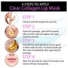 24K Golden Crystal Lip Masks 30 Pieces Hydrating Lip Plumper Mask Collagen Nourishing Lip Care Gel Pads Remove Dead Skin Anti Chapped & Anti-Aging Lip Patches