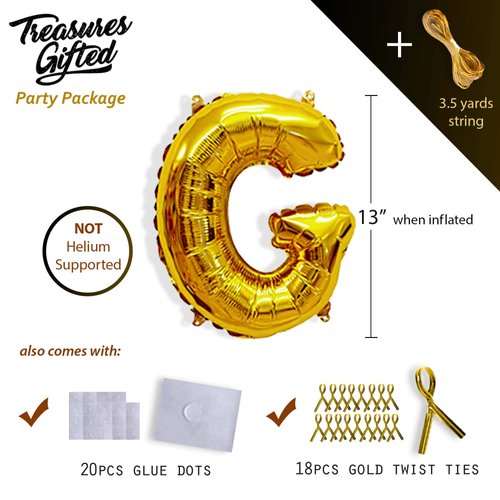 Treasures Gifted Gold Congrats Balloons - Graduation Decorations Class of 2023 - Congratulations Banner - Gold Graduation Banner 2023, Graduation Balloons 2023 - Gold Graduation 2023 Balloons