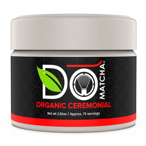 DoMatcha - Organic Ceremonial Green Tea Matcha Powder, Natural Source of Antioxidants, Caffeine, and L-Theanine, Promotes Focus and Relaxation, Kosher, 75 Servings (2.82 oz)