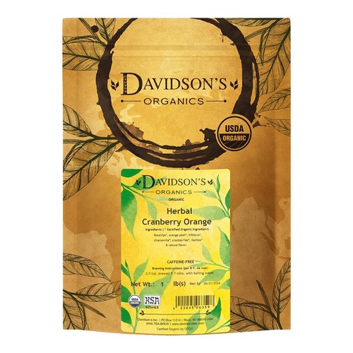 Davidson's Organics, Herbal Cranberry Orange, Loose Leaf Tea, 16-Ounce Bag (pack of 1)