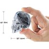 Ice Mold Skull 3D Flexible Silicone Ice Cube Molds Maker Tray, 4 Giant Skulls, Round Ice Cube Maker