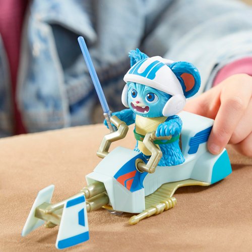 Star Wars: Young Jedi Adventures Nubs Figure & Speeder Bike, 4-Inch Scale Action Figures & Vehicles, Toys, Preschool Toys for 3 Year Old Boys & Girls