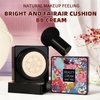 2 Pack Mushroom Head Air Cushion CC Cream Foundation, Full Coverage Liquid Concealer Makeup Foundation with Two Mushroom Head Sponges