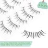 Lashes Natural False Eyelashes Soft Faux Mink Wispy Lashes 13mm False Lashes Chiref Fluffy Curly False Eyelashes Natural Look Lashes 3D 5 Pairs A08-Airiness