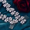 azaleas Wedding Bridal Crystal Headband for Woman Rhinestone Hair Comb Wedding Headdress，Wedding Headbands Chain Head Jewelry Hair Pieces Crystal Head Chains