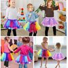 D.Q.Z Kids Fairy Butterfly-Wings Costume for Girls Halloween Butterfly Costumes & Rainbow Tutu Dress Up Party Supplies (Purple-Pink)