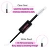 LAUBESS Lash Bond and Seal Lash Glue Waterproof Long Lasting Eyelash Bond and Seal 10ml DIY Lash Extension Kit Eyelash Glue Lash Clusters Kit Lash Extension Glue 5ml+5ml