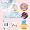 Premade Glassy Clear Slime Kit, 10 Add-ins Glitters Sparkles Sequins Confetti, Squishy Sensory Toy, Unique Craft Best Gift for Ages 6-12 (Galaxy Goo)