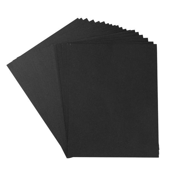 20 Sheets Colored Thick Paper Cardstock Blank for DIY Crafts Cards Making, Halloween, Invitations, Scrapbook Supplies (Black, 8.5 x 11 inches)