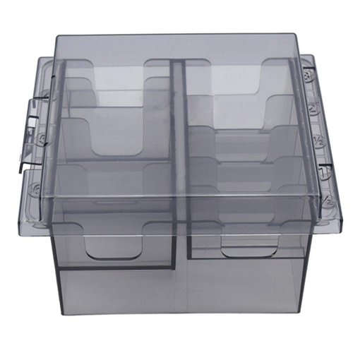 Clipper Blade Holder Plastic Storage Box Hair Clipper Blades Storage Case Clipper Guide Comb Organizer Hair Salon Supplies for Barber Hairdresser Stylist Clipper Guard Organizer