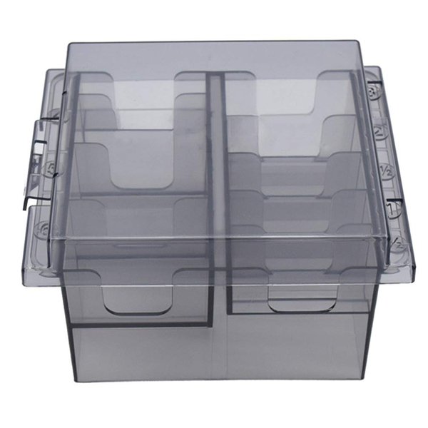 Clipper Blade Holder Plastic Storage Box Hair Clipper Blades Storage Case Clipper Guide Comb Organizer Hair Salon Supplies for Barber Hairdresser Stylist Clipper Guard Organizer