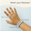 TELETIES - Spiral Hair Coils - Ponytail Holder Hair Ties for Women - Phone Cord Hair Ties - Strong Grip, No Rip, Water Resistant, No Crease Hair Tie Coils - 3 pack (Small, Crystal Clear)