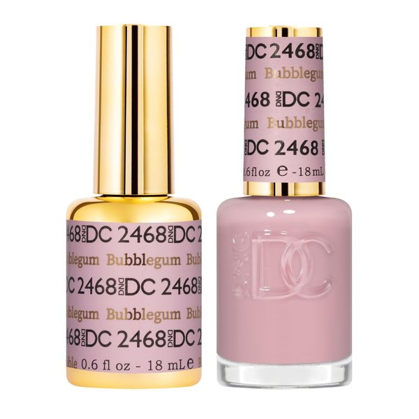 DND Gel DC Sheer Polish Set - 1 each of Gel Polish and Nail Polish, Bubblegum, 0.5 Fl Oz