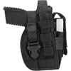 ACEXIER Universal Tactical Gun Holster Right Hand Molle Pistol Holster Combat Airsoft Waist Belt Holster for 1911 45 92 96 Glock(Black)