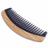 Breezelike Hair Comb - Wide Tooth Wooden Detangling Comb for Curly Hair - No Static Sandalwood Buffalo Horn Comb for Men and Women