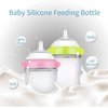 Baby Bottles (2 Pack) 8oz Nurture Nest Anti Colic Bottles with Easy to Hold Handles and Soothing Green Trim