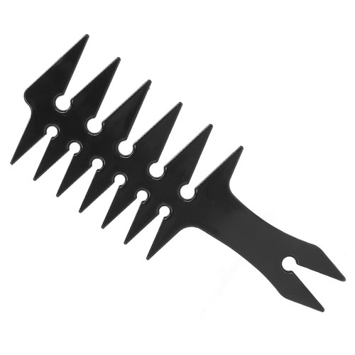 Wide Tooth Comb, Double Sided Comb 20x8x0.5cm Wide Tooth Detangling Comb Men Styling Comb for Hair Styling Unique Hair Style Salon and Home Use (Black)
