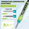 Soldering Iron Kit, Soldering Gun with OLED Digital Display, 8 Seconds Fast Heating 356-896℉ Solder Kit, Auto Sleep, Includes Solder Wire, Stand, T12 Tips for Electronics, Green(With Power Adapter)