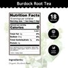 Buddha Teas - Burdock Root - Organic Herbal Tea - For Health & Wellbeing - With Antioxidants, Minerals & Vitamin C - Caffeine Free - 100% Kosher & Non-GMO - 18 Tea Bags (Pack of 1)
