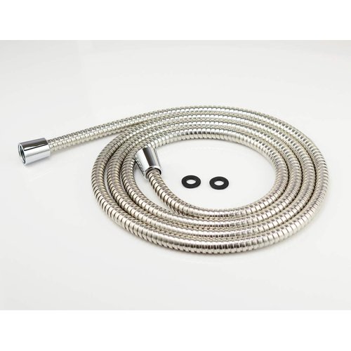 Purelux 100 Inch Shower Hose, Universal Handheld Showerhead Hose Made of Stainless Steel, Polished Chrome Finish
