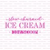 Slow Churned Ice Cream Stencil - Easy-to-Use for Crafting Directional and Informative Signs, Slow Stencil
