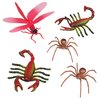Toy Bug Action Figure Playset- 30 Pieces with 15 Unique Giant Insects- Educational Toy Set (Grasshoppers, Tarantulas, Spiders & more) - 2-4" Realistic Fake Bugs, Great for Pranks, Beach/Sandbox Toys