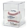 Grandstand Baseball Display Case, Clear Square Memorabilia Box for Autographed Baseball by THE ORIGINAL BALLQUBE. Made in The USA