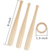 Maitys 8 Sets Baseball Stand Baseball Holders for Display Balls Wooden Baseball Bat Display Stand Holder Display Baseball Centerpieces for Tables for Kids and Sports Lover