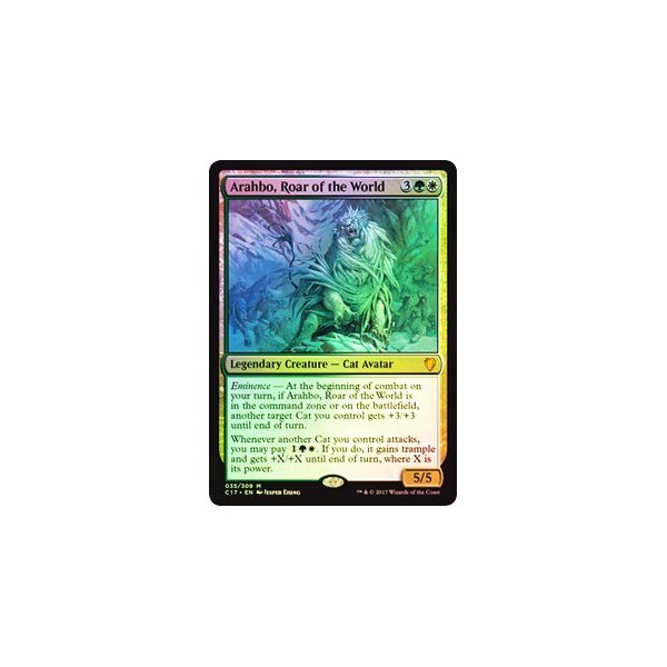 Magic: The Gathering - Oversized Foil - Arahbo, Roar of The World - Commander 2017