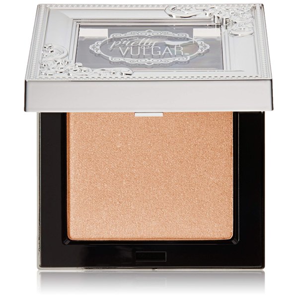Pretty Vulgar Shimmering Swan Powder Highlighter, Shimmer Highlighting Powder for Face and Body, Gluten-Free and Cruelty-Free, Sparkling Sass, 6g / 0.2 Oz