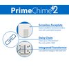 NICOR Lighting PRCP2 PrimeChime Plus 2 Door Bell Kit, White
