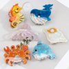 Bgffuy Ocean Small Hair Clip Marine Animal Set Whale Crab Jellyfish Conch Dolphin Seahorse Hair Accessories Hair Claw Clips for Girls for Thick or Thin Hair 6Pcs
