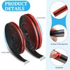 2 Pieces Windshield Trim Windshield Rubber Stripping Car Weather Stripping Car Weather Stripping T Shape Sealing Strip for Car Front Rear Windshield(22 Feet)