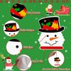 80UncleKimby 16PCS Snowman Christmas Crafts for Kids: DIY Ornament Kit Bulk, Winter Holiday Gifts Party Classroom Favors Activities