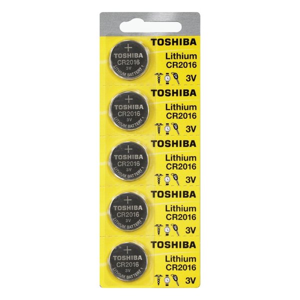 Toshiba CR2016 Battery 3V Lithium Coin Cell (500 Batteries)