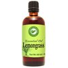 Lemongrass Essential Oil 4 oz - Aceite La hierba de limn- Pure Lemongrass Oil for Diffuser & Aromatherapy