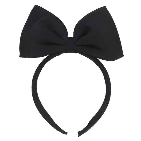 ZAHSY Black Bowknot Headband Bow Headbands for Women Girls Bow Hair Band Cosplay Headpiece for Women Headdress Halloween Christmas Party Headbands with Bows Hair Accessories