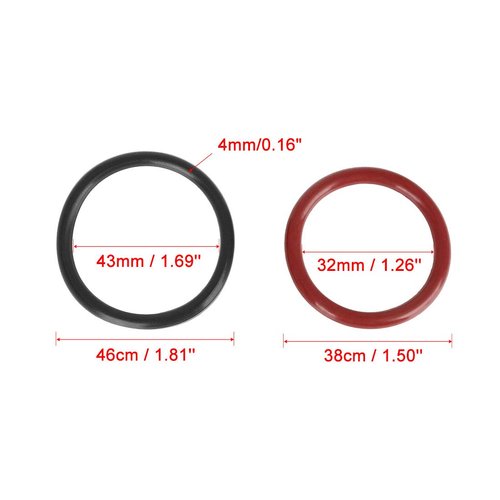 X AUTOHAUX Engine Coolant Pipe O-Ring Kit BC3Z-8590F 926-168 for Ford F-150 2011-18