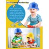 150 Pack Kids Plastic Construction Hat Bulk Worker Helmet Hard Hat Builder Hat for Boys Girls Construction Birthday Dress up Party Supplies (Color Style 2 (10 Colors))