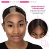 MILANO COLLECTION Lace WiGrip & Lace WigCap Combo, Premium Lace Wig Cap & Wig Band for Women, Adjustable, Reinforced Swiss Lace by HAIRLINE, Secure Velvet Headband, Brown