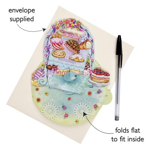 Pirouettes - Wedding Cake- 3d Greeting Card