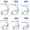 Offset Bass Fishing Hooks, 100pcs Wide Gap Worm Hooks 3X High Carbon Steel Bait Jig Fish Hooks for Bass Trout Saltwater Freshwater