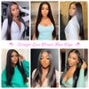 SOPSFR 4x4 Straight Wigs Human Hair for Women HD Transparent Lace Closure Wigs Human Hair 180% Density glueless wigs human hair pre plucked pre cut 24inch