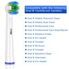 Schallcare Replacement Brush Heads Compatible with Braun Oral b Electric Toothbrush - Floss Toothbrush Head for Oral B Pro 1000 Genius Smart Series (12 Pack)