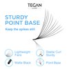 TEGAN LASH 500 Promade Fans Volume Eyelash Extensions, Handmade Loose False Eyelashes, From 3D - 16D, 0.03/0.05/0.07 Thickness, C/CC/D Curl, 9-15mm Length, Pestanas Pelo A Pelo (4D-0.07-CC-11)